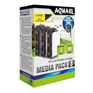 Aquael Versamax Mini Standard Media Pack (3pcs) - Aquael filter media, Versamax Mini media pack, aquarium filter media, biofilter media, mechanical filter media, aquarium filter accessories, filter media replacement, Versamax mini filter, aquarium maintenance, fish tank filter media
