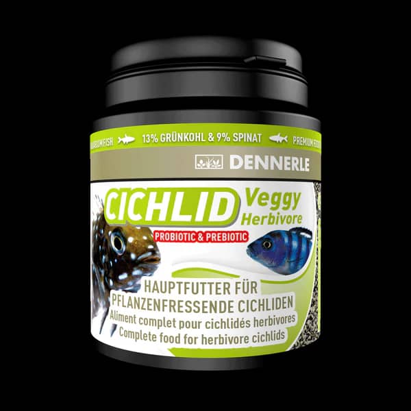 Buy Dennerle Cichlid Veggy Feed, Dennerle Cichlif Veggy 200ml, vegetable cichlid food, herbivorous cichlid feed India, plant based cichlid food, slow sinking cichlid granules, African cichlid veg food, aquarium fish food for cichlids, premium cichlid feed India, low waste aquarium fish food
