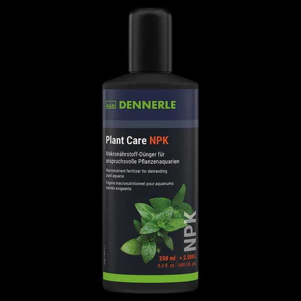 Buy Dennerle Plant Care NPK 250ml, aquarium plant fertilizer NPK, planted aquarium fertilizer India, freshwater aquarium plant nutrients, NPK fertilizer for aquarium plants, liquid fertilizer for planted tank, aquarium plant growth fertilizer, macronutrient fertilizer aquarium, Dennerle NPK dosage, best fertilizer for aquarium plants India