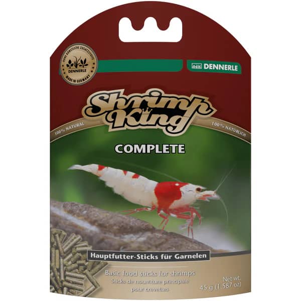 Buy Dennerle Shrimp King Complete Feed, Shrimp King Complete, Dennerle shrimp food sticks, staple food for freshwater dwarf shrimp, shrimp food 100% natural ingredients, sinkable water stable shrimp food, shrimp king complete feeding recommendation, shrimp pellets sticks for aquarium shrimp, Dennerle shrimp king complete India