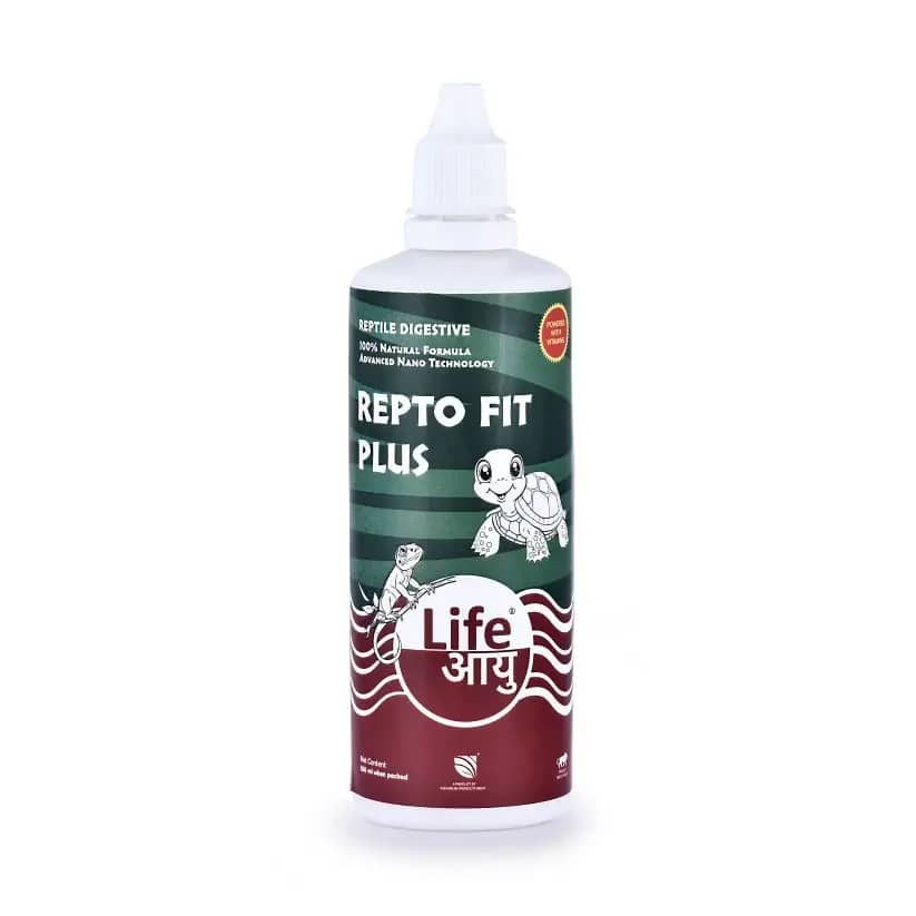 Buy Life AAYU Repto Fit Plus, reptile digestive supplement, turtle vitamin drops, lizard immunity booster, natural reptile supplement India, 50ml reptile health booster, 100ml turtle supplement, 200ml reptile digestive aid, tortoise health drops, reptile appetite booster