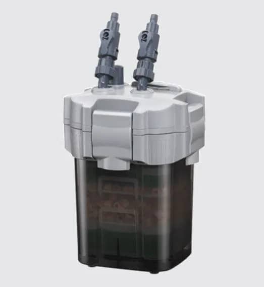 Shiruba XB308 external canister filter, Shiruba XB-308 filter India, high flow canister filter 720 L/h, canister filter 100-250 L tanks, Taiwan made canister filter, vacuum priming external filter, motor overload protection filter, adjustable flow canister filter, Shiruba medium aquarium filter