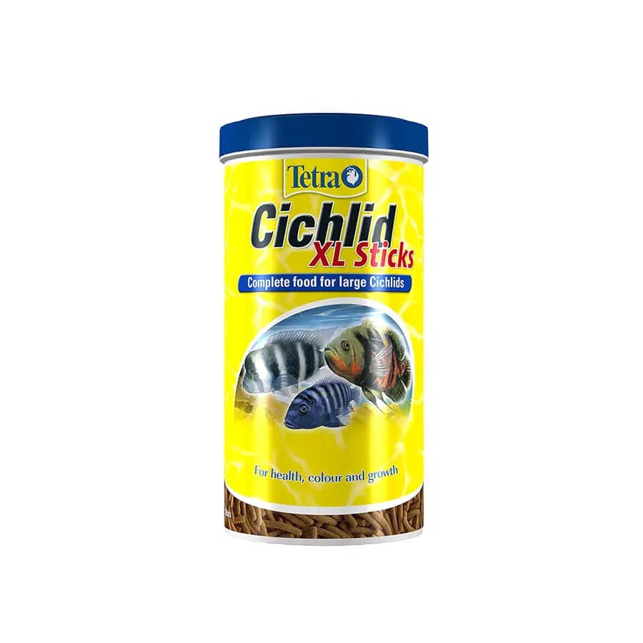buy Tetra Cichlid XL Sticks, cichlid staple food, large carnivorous fish food, floating fish sticks, vitamin-enriched fish food, high protein fish diet, ornamental fish nutrition, cichlid growth food, Oscars food, freshwater shark diet, balanced diet for large fish, immune support fish feed, digestible fish sticks, aquarium fish sticks
