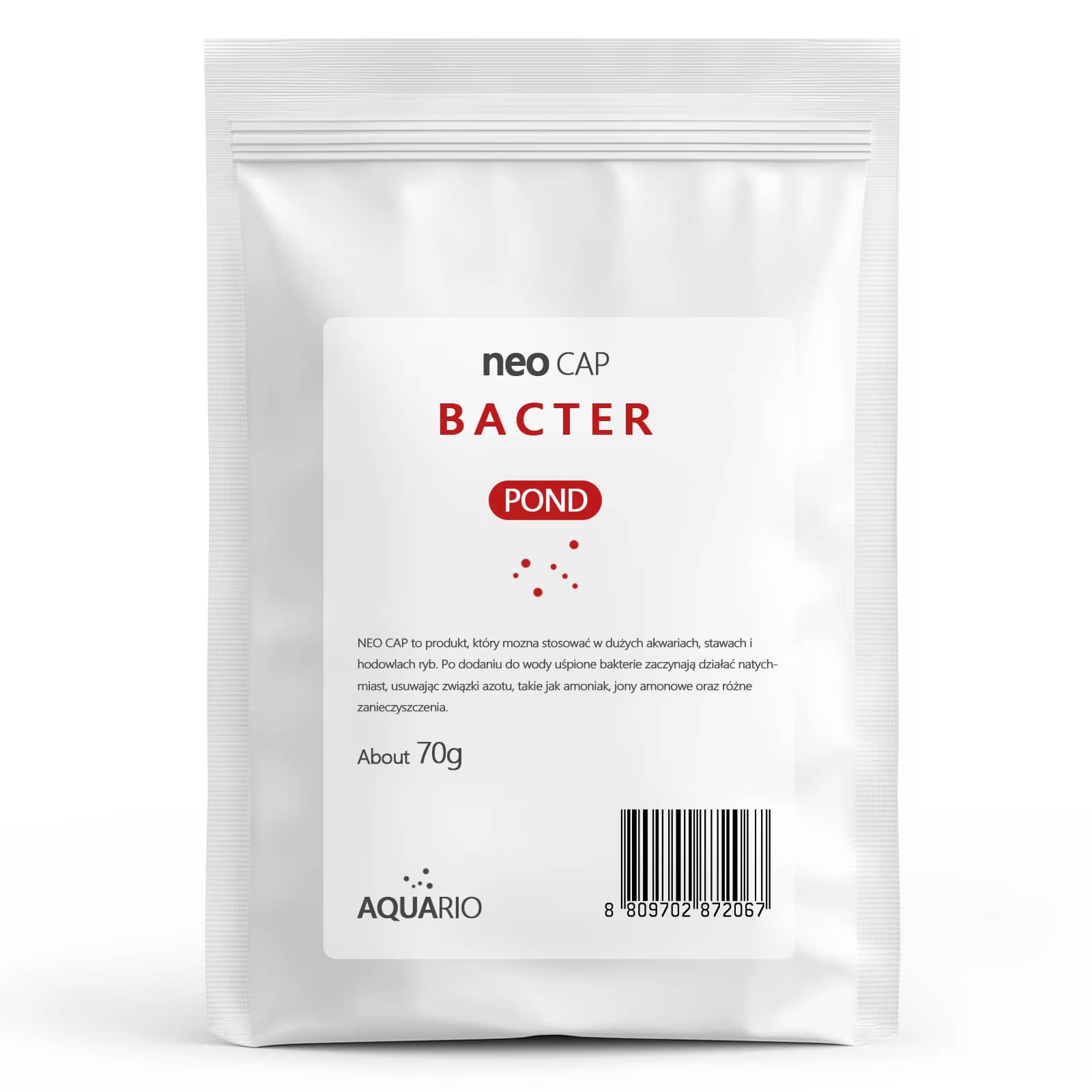 Buy Aquario Neo CAP Bacter Pond, pond bacteria capsules, beneficial pond bacteria, koi pond bacteria treatment, sludge remover pond, ammonia reduction pond, pond water clarity bacteria, biological pond stabilizer, 5 ton pond bacteria, pond filter booster