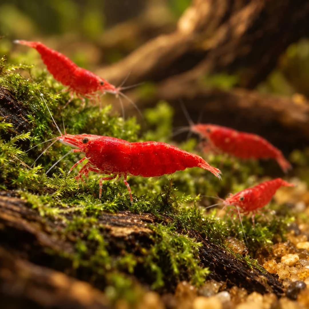 Red Cherry Shrimp India, buy Red Cherry Shrimp, Neocaridina davidi red, Red Sakura Shrimp, Red Cherry Shrimp for aquarium, red freshwater shrimp India, Neocaridina shrimp care, shrimp for planted aquarium, beginner aquarium shrimp, Red Cherry Shrimp Bangalore, live aquarium shrimp India, Red Cherry Shrimp breeding