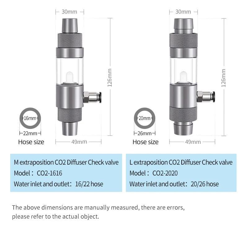 WeekAqua inline CO2 atomizer, inline CO2 diffuser for aquarium, aquarium CO2 atomizer for canister filter, inline CO2 diffuser India, planted tank CO2 diffuser, CO2 diffuser for 12/16mm hose, CO2 atomizer for 16/22mm hose, CO2 diffuser for 20/22mm hose, external aquarium CO2 diffuser, inline planted aquarium CO2 system