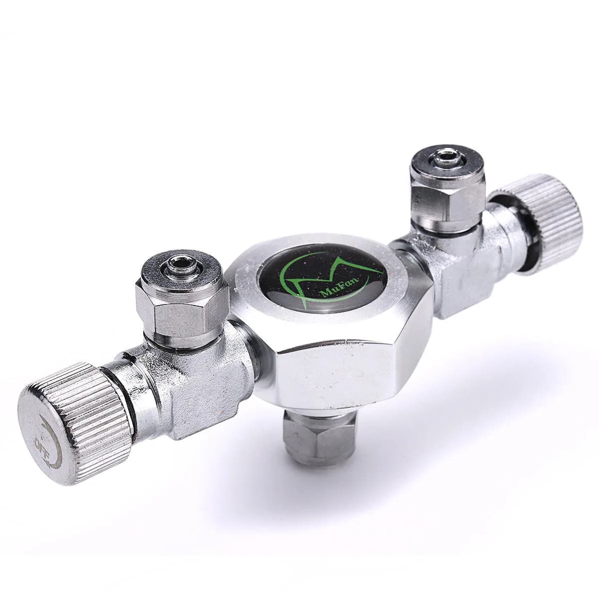 2 Way CO2 Splitter with Needle Valve