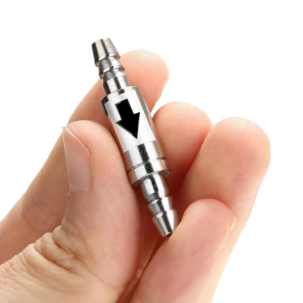 Stainless Steel Non Return Check Valve For Aquarium Air Pump - Petzlifeworld check valve, stainless steel non return valve for aquarium, aquarium air pump backflow preventer, stainless steel aquarium valve India, air pump safety valve for fish tank, non return valve for air pump price India, best check valve for aquarium air pump