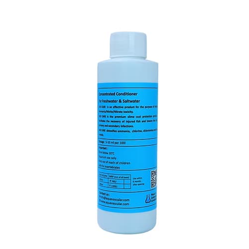Aquavascular AIO Care, all in one aquarium water conditioner, freshwater aquarium care solution, aquarium maintenance product India, fish tank water care, aquarium stress reducer, planted tank water care, beginner aquarium conditioner, aquarium ecosystem support, fish safe water conditioner