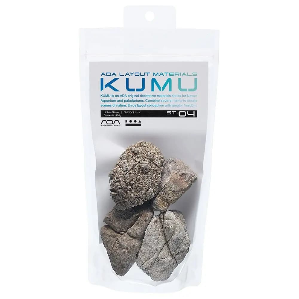 Buy ADA KUMU ST-04 - Lichen Stone - 400g, ADA hardscaping, Best hardscaping, buy Lichen Stone
