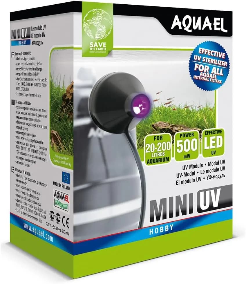 Buy Aquael UV Lamp Mini online, UV-LED s that sterilize the water passing