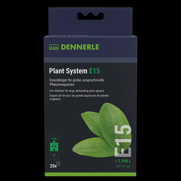 Buy Dennerle Plant System E15, aquarium iron fertilizer tablets, iron deficiency aquarium plants, planted aquarium fertilizer India, iron tablets for aquarium plants, Dennerle E15 dosage, freshwater plant fertilizer tablets, aquarium plant yellow leaves solution, iron fertilizer for planted tank India