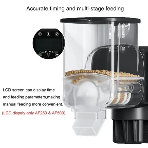 Jebao AF-250 Auto Food Timer for Aquariums - Jebao AF-250 Auto Food Timer, automatic fish feeder, aquarium food timer, auto fish food dispenser, fish tank feeder India, programmable aquarium feeder, battery powered fish feeder, auto feed for fish, Jebao fish food dispenser, automatic turtle feeder, fish food flakes dispenser, pellet feeder aquarium, compact fish feeder, LCD fish feeder, reliable auto feeder