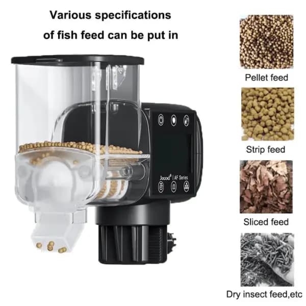 Jebao AF-250 Auto Food Timer for Aquariums - Jebao AF-250 Auto Food Timer, automatic fish feeder, aquarium food timer, auto fish food dispenser, fish tank feeder India, programmable aquarium feeder, battery powered fish feeder, auto feed for fish, Jebao fish food dispenser, automatic turtle feeder, fish food flakes dispenser, pellet feeder aquarium, compact fish feeder, LCD fish feeder, reliable auto feeder