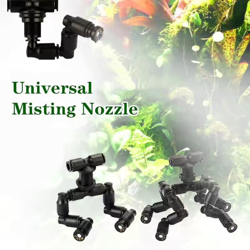 Buy MIUS fogger mist spray head, aquarium mist spray nozzle India, terrarium misting spray head, fogger spray head single double 4 head, reptile terrarium mist system, fine mist sprinkler aquarium, plant misting spray head, humidity control spray nozzle