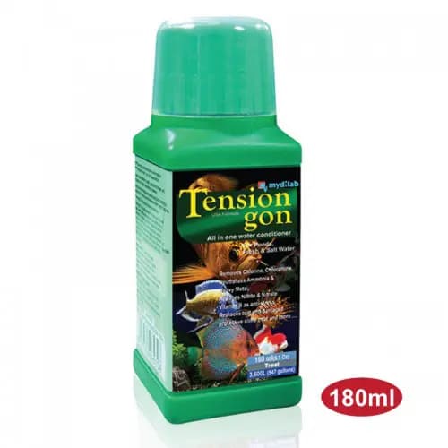 Tensiongon Conditioner, all-in-one aquarium water conditioner, aquarium chlorine remover, ammonia neutralizer, heavy metal detoxifier, aquarium water treatment, B-vitamin fish conditioner, freshwater and saltwater conditioner, aquarium slime coat support, comprehensive aquarium conditioner