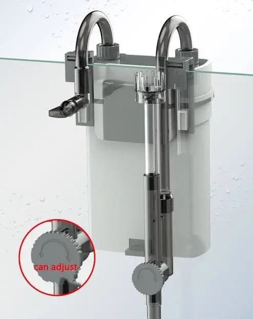SUNSUN XBL 600 HOB Filter with Skimmer - SUNSUN XBL 600, HOB filter with skimmer, hang on back filter India, surface skimmer for aquarium, SUNSUN XBL series, aquarium oil film remover, best HOB filter for 2 feet tank, SUNSUN aquarium filter price India, external hang on filter with media space