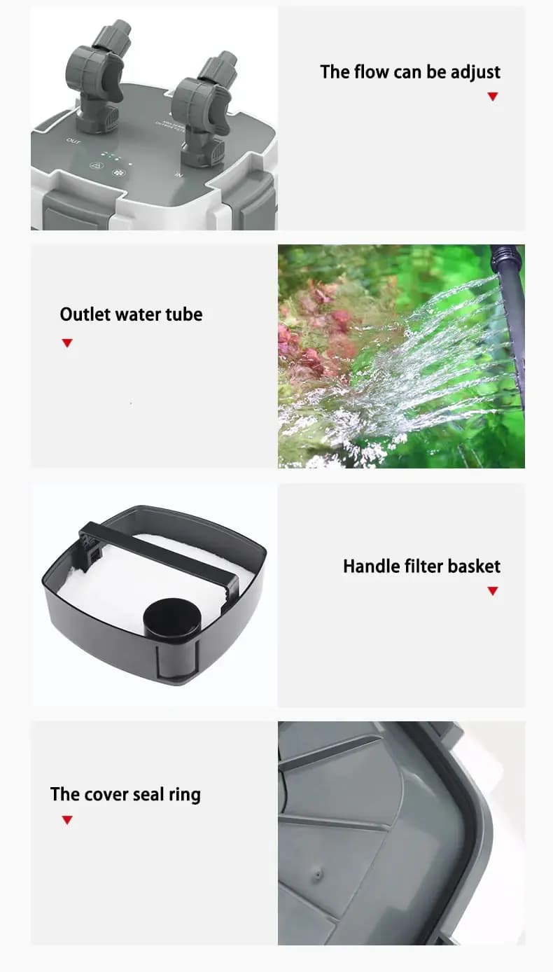 Buy SunSun XWA-1000U-5, external canister filter India, aquarium canister filter 1400 LPH, UV aquarium filter, planted tank canister filter, community tank filter, quiet external filter, multi-stage aquarium filtration, aquarium filter with UV sterilizer, SunSun canister filter India