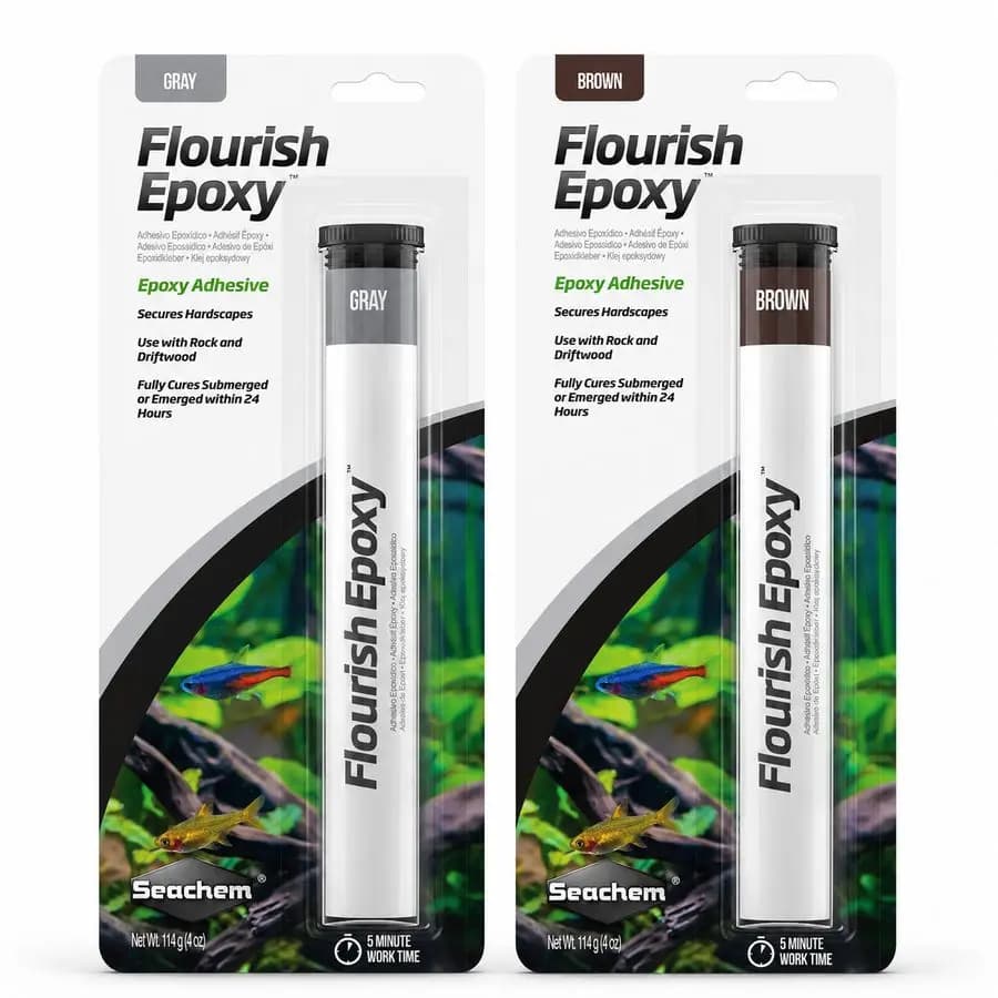 Seachem Flourish Epoxy, Seachem Flourish Epoxy India, aquarium epoxy putty, aquascaping epoxy India, underwater aquarium epoxy, aquarium rock glue, epoxy for aquarium rocks, aquarium driftwood epoxy, aquascaping hardscape adhesive, aquarium plant epoxy, glue for Anubias on rock, aquarium safe epoxy putty, freshwater aquarium epoxy, underwater epoxy for aquascaping