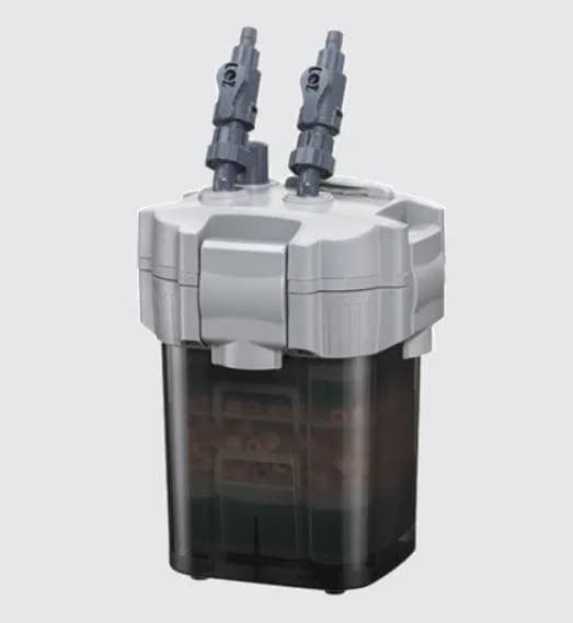 Shiruba XB308 external canister filter, Shiruba XB-308 filter India, high flow canister filter 720 L/h, canister filter 100-250 L tanks, Taiwan made canister filter, vacuum priming external filter, motor overload protection filter, adjustable flow canister filter, Shiruba medium aquarium filter