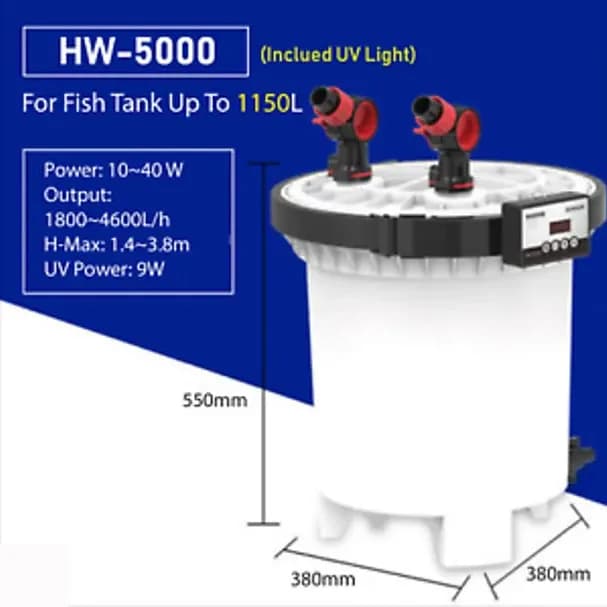 SUNSUN HW 5000 External Canister Filter with UV