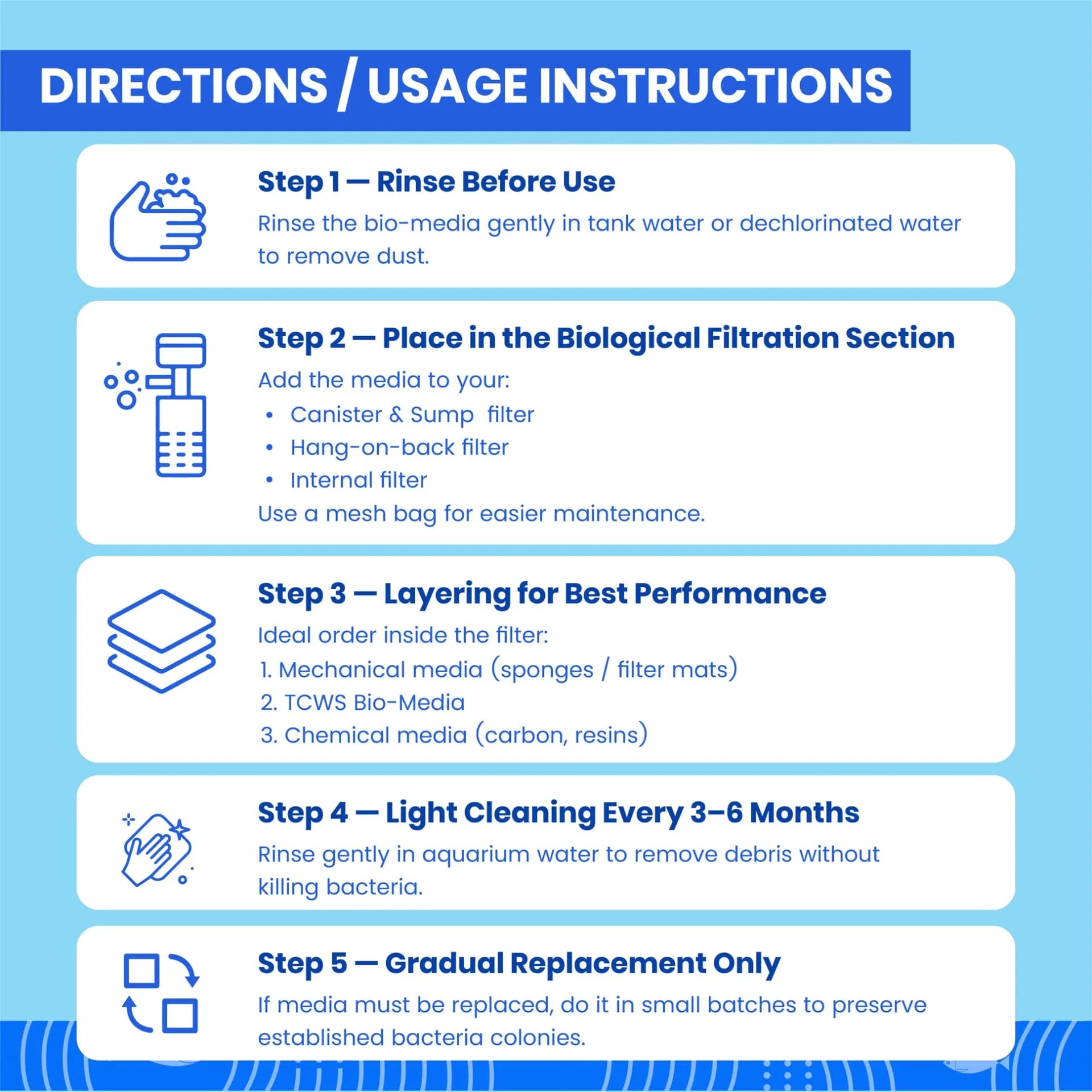 TCWS Biomedia for Aquarium Filters - Enhance Water Quality - TCWS biomedia, aquarium filter media, biological filter media, fish tank biomedia India, aquarium filtration media, clear water aquarium, ammonia nitrite reduction, beneficial bacteria aquarium, aquarium biological support, filter media 250gm, filter media 500gm, filter media 1kg, TCWS aquarium products, healthy aquarium water