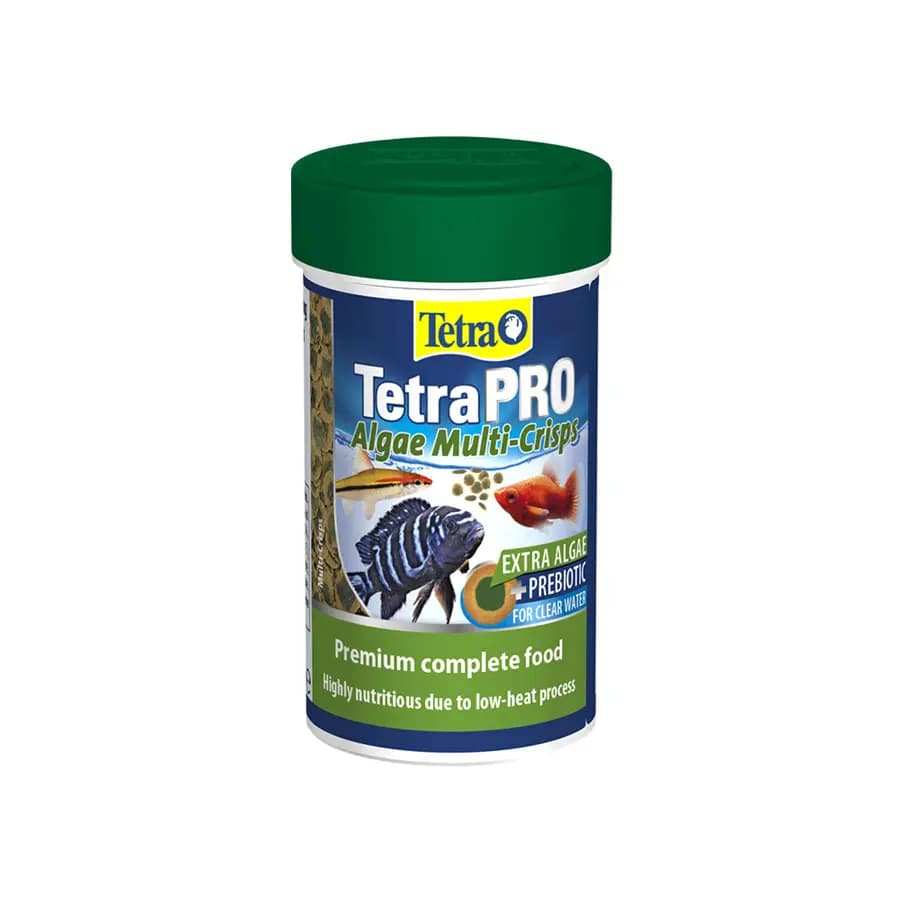 Buy Tetra Pro Algae Multi Crisps, spirulina fish food India, Tetra algae crisps 45g, tropical fish crisps food, color enhancing spirulina food, best food for guppies and mollies, Tetra Pro Algae fish food online, spirulina enriched fish crisps, tropical aquarium fish diet, Tetra spirulina flakes alternative