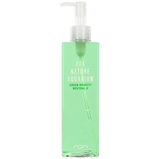 Buy ADA Green Brighty Neutral K. liquid fertilizer for supplying potassium to a planted aquarium, buy ada aqua design amano fertilizer, promotes growth of aquatic plants.
