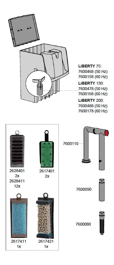 EHEIM LiBERTY 200 Hang-On Aquarium Filter - 2042 - EHEIM Liberty 200, hang-on aquarium filter, external filter for 200L tank, easy aquarium filter India, EHEIM fish tank filter, quiet external aquarium filter, beginner aquarium filter, breeder tank filter, goldfish tank filter, quarantine tank filter, adjustable flow aquarium filter, EHEIM India, aquarium water purification, clear water filter, replaceable filter cartridge, EHEIM 2042020