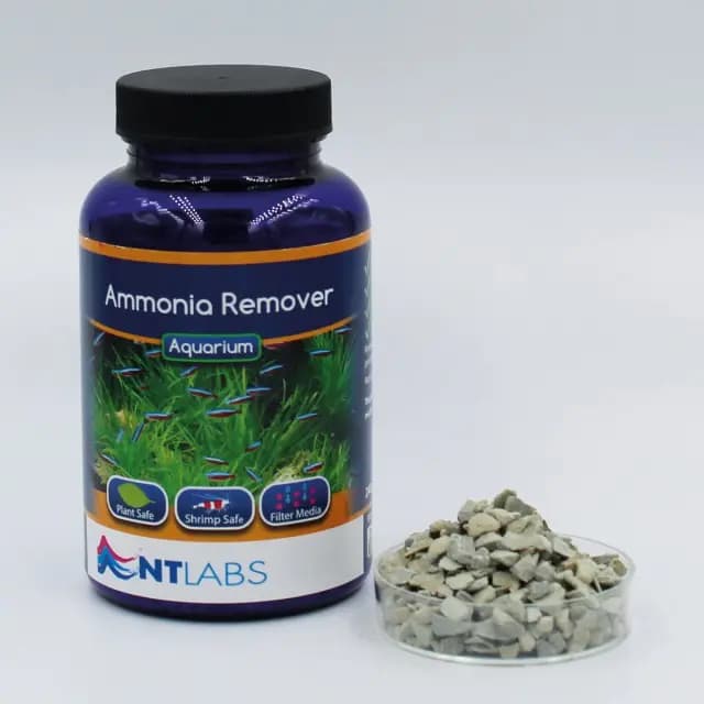 NT Labs Ammonia Remover 240g, aquarium ammonia remover, zeolite ammonia filter media, toxic ammonia adsorbent for fish tanks, aquarium water purifier, emergency ammonia control, buy NT Labs Ammonia Remover online