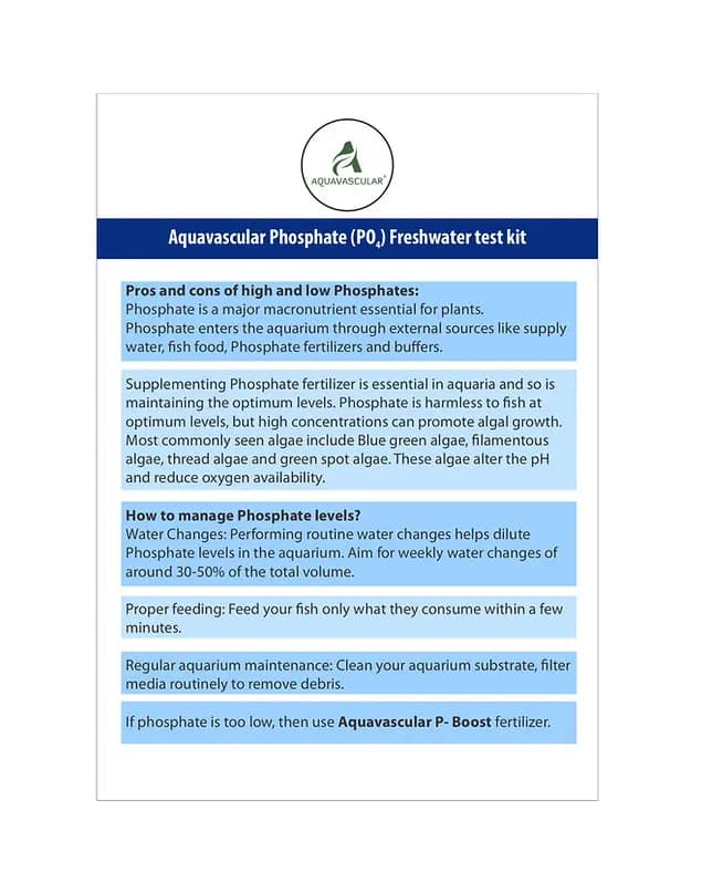 Aquavascular Freshwater PAN Water Test Kit