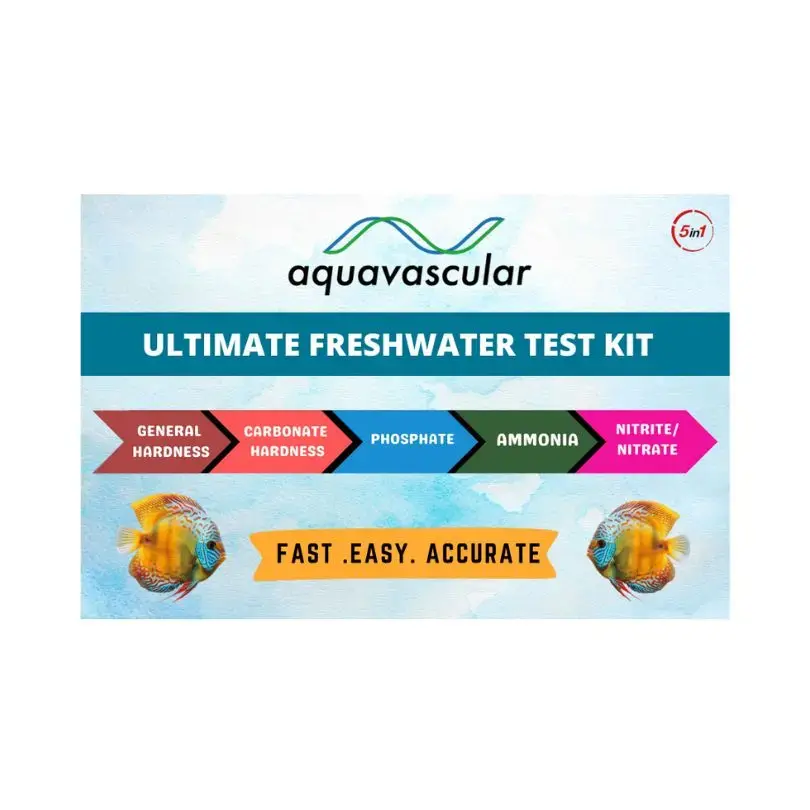 Buy Aquavascular Ultimate Freshwater Test Kit, aquarium water test kit India, planted tank test kit, freshwater parameter tester, aquarium pH ammonia nitrite nitrate test, aquatic test kit high accuracy, aquarium water quality monitoring, shrimp tank water test kit, aquascaping water parameters, freshwater liquid reagent test kit