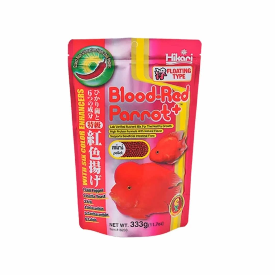 Buy Hikari Blood Red Parrot+ Floating Medium 333gm online, buy hikari fish food, best aquarium fish food