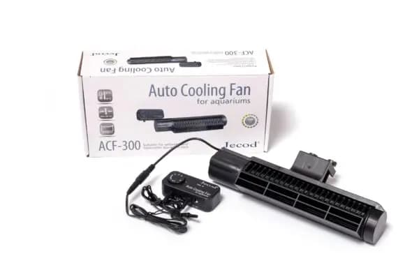 Jebao ACF-300 Automatic Aquarium Cooling Fan - Jebao ACF-300, aquarium cooling fan, automatic aquarium cooler, silent aquarium fan, fish tank cooling solution, evaporative cooling fan for aquarium, Jebao cooling fan, 120 liter aquarium fan, low power aquarium cooler, cross-flow aquarium fan, aquarium temperature control, cooling fan for fish tank, quiet aquarium cooler India, energy efficient aquarium fan, clamp-on aquarium fan