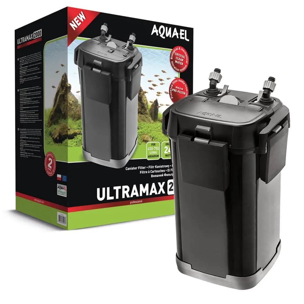 Buy Aquael Ultramax Canister Filters for aquarium, ultramax 1000, ultramax 1500, ultramax 2000, AQUAEL External Filter Ultramax Series is a professional external filter for aquariums