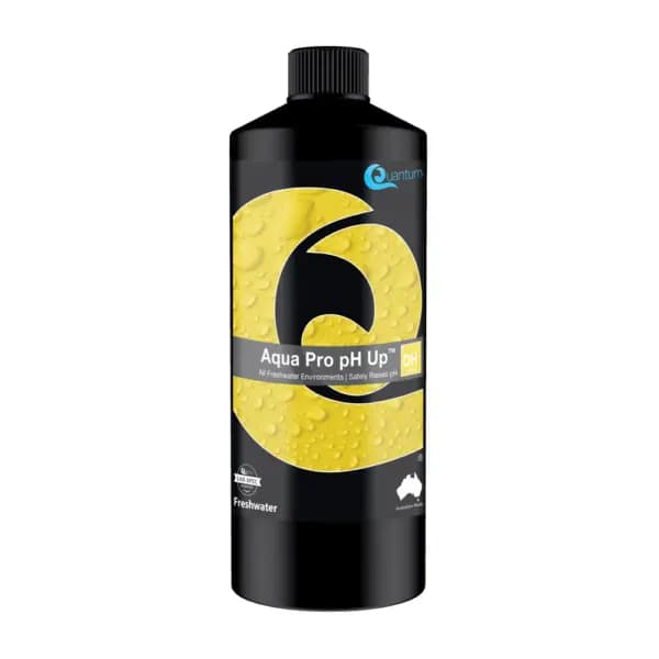 Quantum Aqua Pro pH Up - 100ml - Freshwater Essential, Plant Essential, Aqua Pro pH Up, pH raise, aquarium pH supplement, potassium carbonate, freshwater aquarium, shrimp tank, pond pH adjustment, dosing guide, Quantum Aqua app