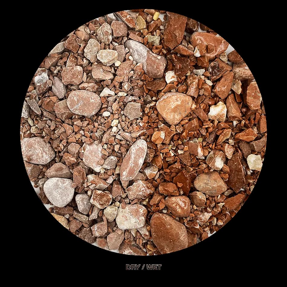 Buy WIO Red Accent Gravel Mix Online India, red aquarium accent gravel India, biotope aquascaping accent substrate, natural red aquarium gravel, WIO red chip 750g, decorative aquarium gravel India, nature aquascape accent stones, freshwater aquarium detailing gravel