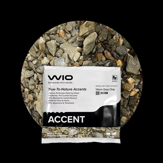 Buy WIO Warm Grey Accent Gravel Mix Online India, warm grey aquarium gravel India, aquarium accent gravel warm tone, biotope aquascaping accent substrate, WIO warm grey chip 750g, decorative aquarium gravel India, nature aquascape accent stones, freshwater aquarium detailing gravel
