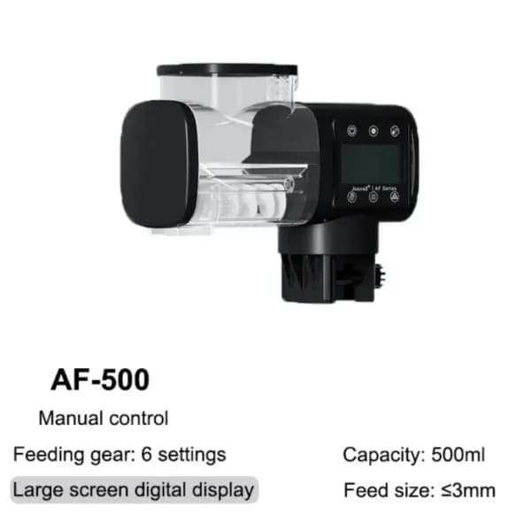 Jebao AF-500 Auto Food Timer - Programmable Aquarium Fish Feeder - Jebao AF-500 auto food timer, automatic fish feeder, aquarium auto feeder, programmable fish feeder, digital aquarium feeder, fish food dispenser, Jebao automatic feeder, auto fish food for tank, pet fish feeder, aquarium accessory India, buy auto feeder online India, Jebao AF-500 India, programmable fish food dispenser