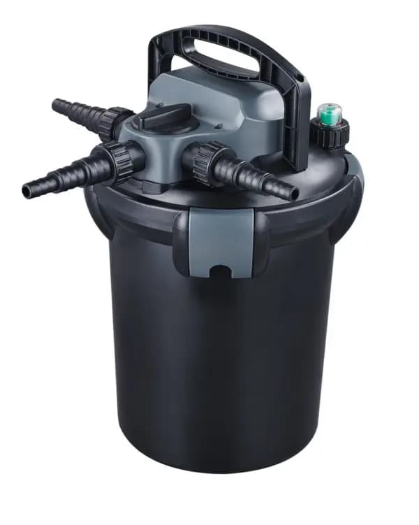 Jebao CBF 6000 Pressurised UV Pond Filter with 9W UV - Jebao CBF 6000, Pressurised UV Pond Filter, 9W UV filter, Pond filtration system, Green water algae removal, Outdoor pond filter, Jebao pond equipment, Multi-stage pond filter, Pond clarity filter, Easy clean pond filter, Garden pond filter India, Pond filter for 6000L, Pond water clarifier, Algae control pond filter, Pond cleaner