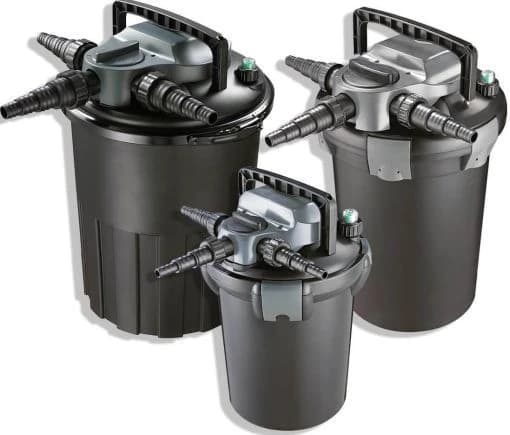 Jebao CBF 4000 Pressurised UV Pond Filter with 7W UV - Jebao CBF 4000, pressurised pond filter, UV pond filter, 7W UV clarifier, multi-stage pond filter, green water removal, pond filtration system India, external pond filter, easy clean pond filter, 4000L pond filter, pond water clarity, biological pond filter, mechanical pond filter, Jebao pond products