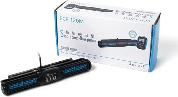 Jebao Jecod ECP-120M Cross-Flow Pump Wave Maker - Jebao ECP-120M wave maker, cross flow aquarium pump, silent aquarium wave maker, Wi-Fi aquarium pump India, 13000 LPH pump, 100-120 cm tank wave maker, smart aquarium pump, Jebao wave maker app, marine aquarium wave maker, freshwater wave maker, compact aquarium pump, aquarium circulation pump