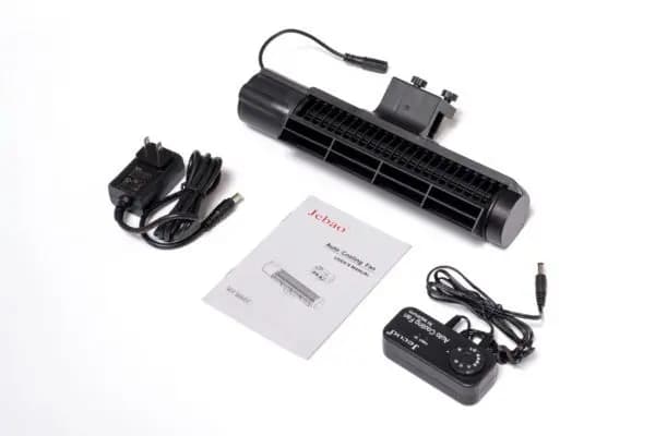 Jebao ACF-300 Automatic Aquarium Cooling Fan - Jebao ACF-300, aquarium cooling fan, automatic aquarium cooler, silent aquarium fan, fish tank cooling solution, evaporative cooling fan for aquarium, Jebao cooling fan, 120 liter aquarium fan, low power aquarium cooler, cross-flow aquarium fan, aquarium temperature control, cooling fan for fish tank, quiet aquarium cooler India, energy efficient aquarium fan, clamp-on aquarium fan