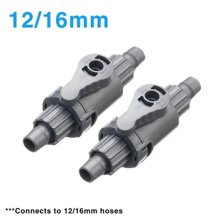 SHIRUBA CA-312S On/Off Valve - SHIRUBA CA-312S, aquarium on off valve, Shiruba replacement valve, aquarium flow control valve, 12/16mm aquarium valve, 16/22mm aquarium valve, Shiruba XB-308 accessories, Shiruba XB312 parts, ABS aquarium valve India, external filter flow adjuster