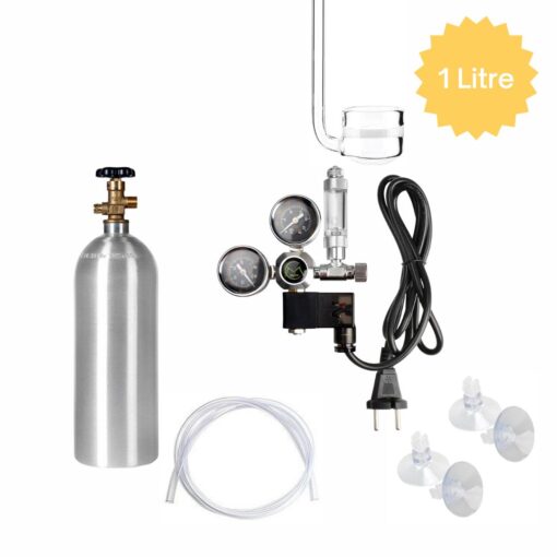 Complete CO2 Kit 1L Aluminium Cylinder with Mufan Regulator