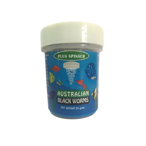 Australian Black Worms Plus Spinach - 25g