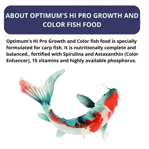 Optimum CP Hi Pro Growth and Colour Koi Food (Large Size) - 1.5kg - Image 3