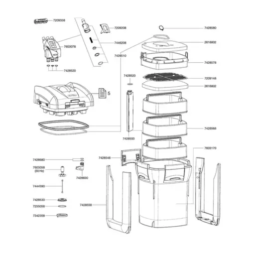 Eheim External Professional 3 External Filter - Filters upto 1200L